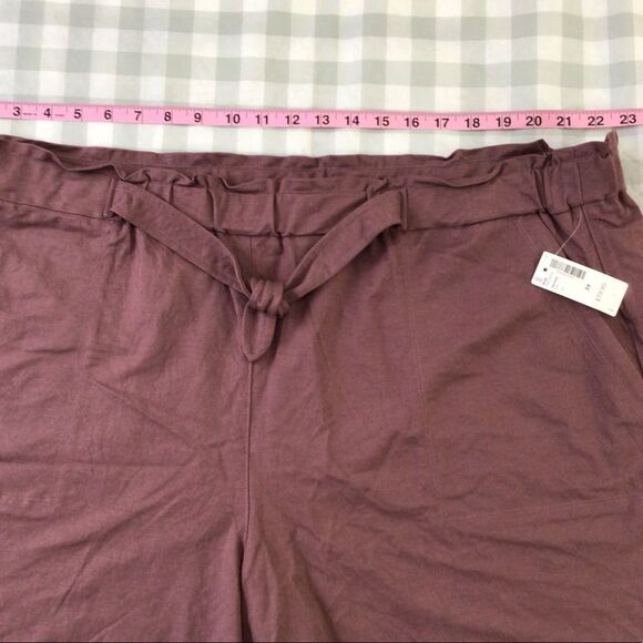 2/40$ REITMANS pink plus size shorts 3X soft bermudas Elastic high waist band - Picture 9 of 11